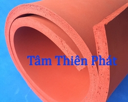 Cuộn silicon đỏ xốp chịu nhiệt 10mm