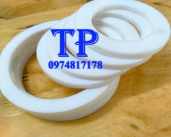 gia công vòng đệm nhựa ptfe trắng theo yêu cầu 